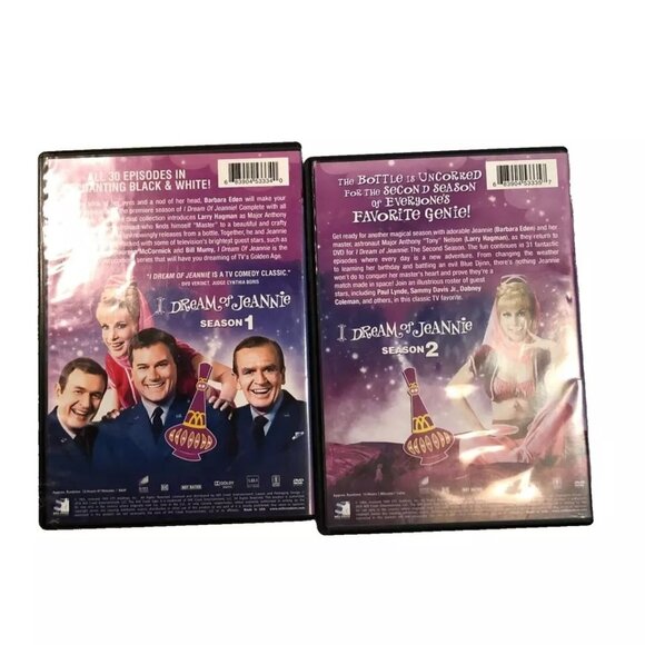 I Dream Of Jeannie DVD Season 1 & 2 Barbara Eden TV Show Comedy 1965 1966 - Picture 2 of 3